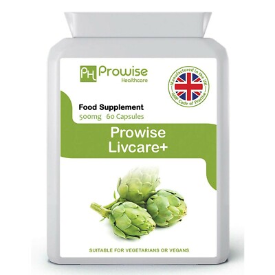 Livcare+ 500mg 60 Veganer Kapseln GMP Standards von Prowise