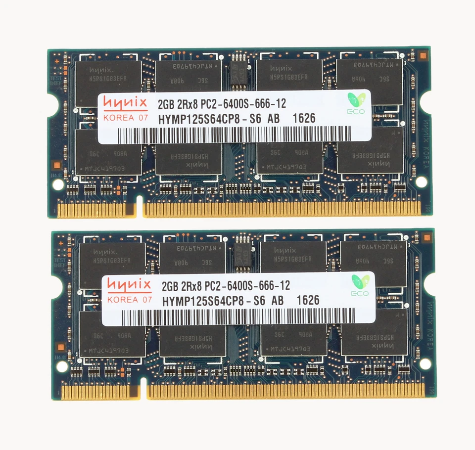 Lot Hynix 4GB 2GB 2RX8 PC2-6400S DDR2 800Mhz RAM 200Pin SODIMM Laptop Memory 2G - Image 4 of 4