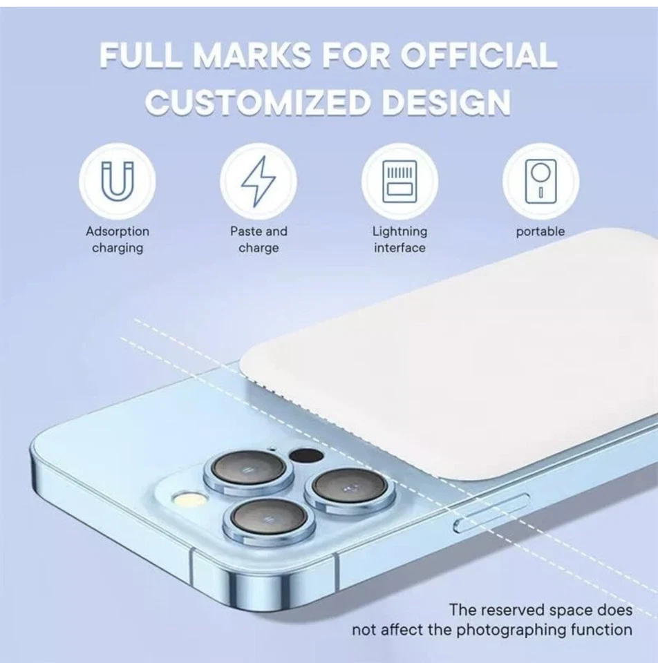 POWER BANK MAGNETICO 12000 MAH CARICATORE WIRELESS COMPATIBILE MAGSAFE UNIVERSAL - Immagine 4 di 4