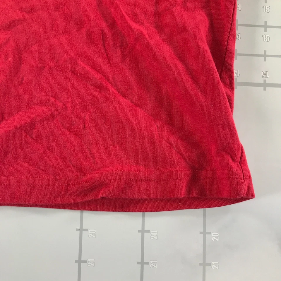 Vintage Kik Girl Hoodie Youth Medium Red Hooded DJ Graphic Print Y2K Skater - Image 2 of 4