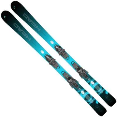 Head e-super Joy Ski + Joy 11 GW SLR Bindung Damen-Skiset Alpin-Skier Piste Blau