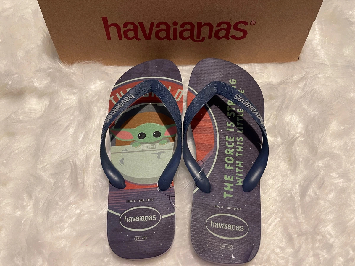 Star Wars Baby Yoda Havaianas Flip Flops Men s Size 9 10 eBay