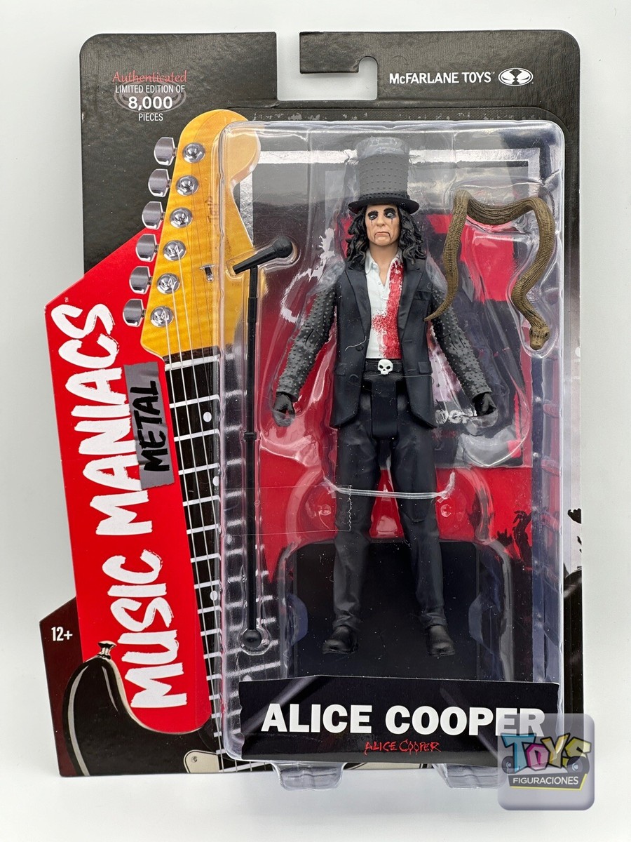 Music Maniacs Metal Wave 1 Alice Cooper 6-Inch Action Figure New