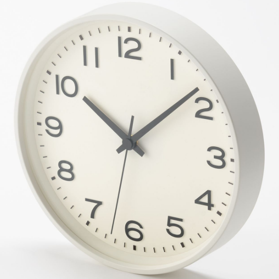 MUJI Analog Wall Quarts Clock MJ-ACLW2 Analog Round Large Size