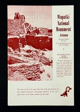 Wupatki Run Trail National Monument Arizona Park Nature Guide Vtg Pamphlet