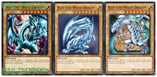 Blue-Eyes White Dragon X 3 YUGIOH LDK2-ENK01 Unlimited
