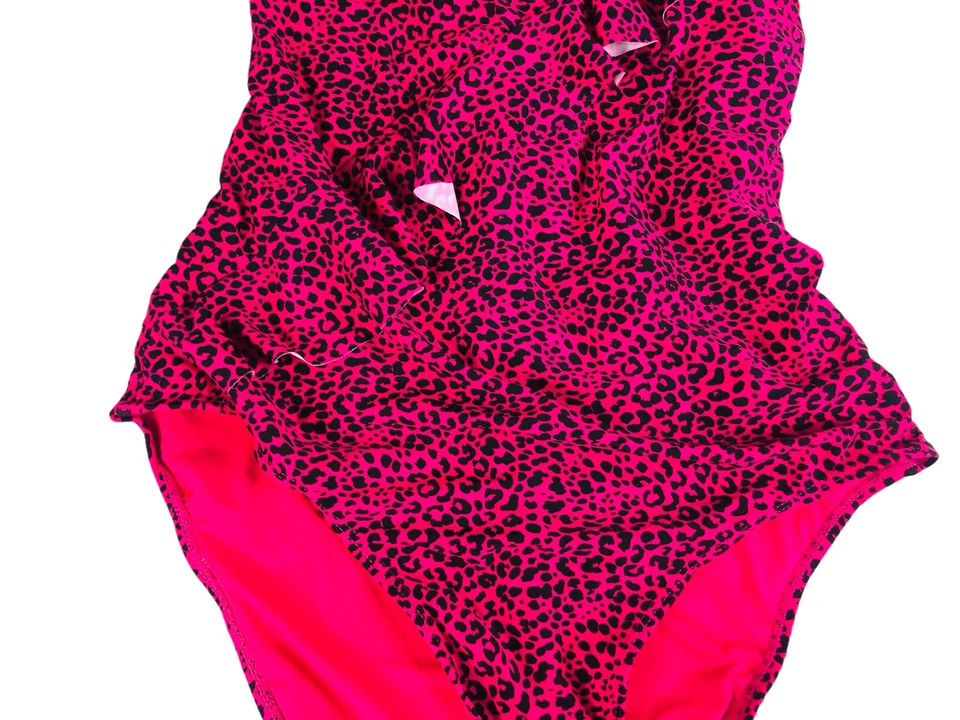 3348 Juicy Couture Traje de Baño de Una Pieza Baño Entrecruzado Estampado de Animales Grandes Foto 4 de 4