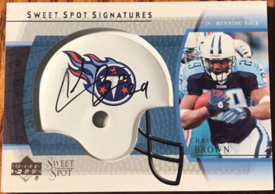 2004 Sweet Spot Rookie Signatures Chris Brown SS-CB Tennessee Titans