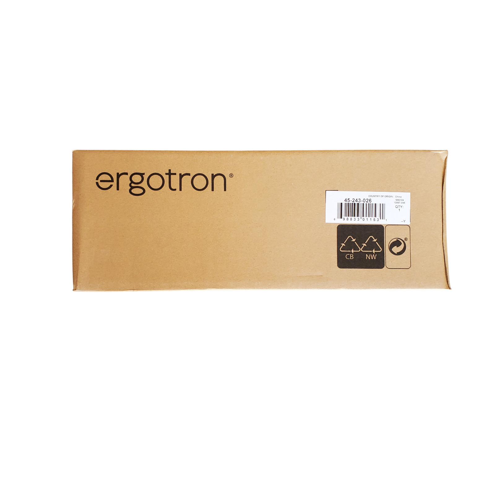NEW in BOX Ergotron 45-243-026 LX Wall Mount LCD Monitor Arm Polished Aluminum