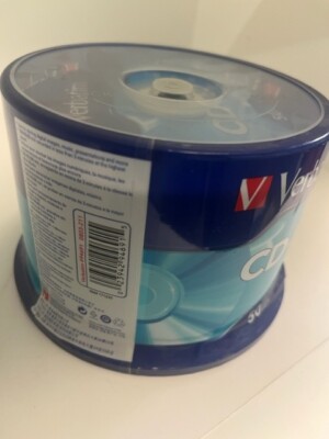 100 ORIGINAL VERBATIM CD-R 52X, 80MIN/700MB, 94691, 50/CAKE BOX, FREE SHIPPING