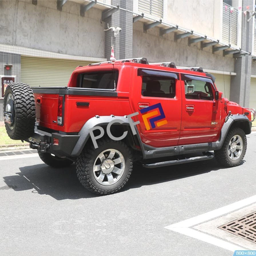 For Hummer H2 Matte Black Large Side Profile Wheel Eyebrow Fender Flare 2003-09 Foto 4 de 4