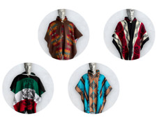 Alpaca Ponchos with Hood Soft Comfortable Wool Native Design Handcrafted