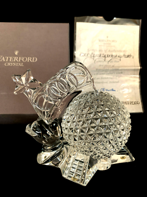 Waterford Crystal Disney World Epcot Spaceship Earth Sculpture 