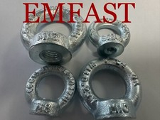 6mm 8mm 10mm 12mm 16mm lifting eye ring nuts case hardened steel zinc nut