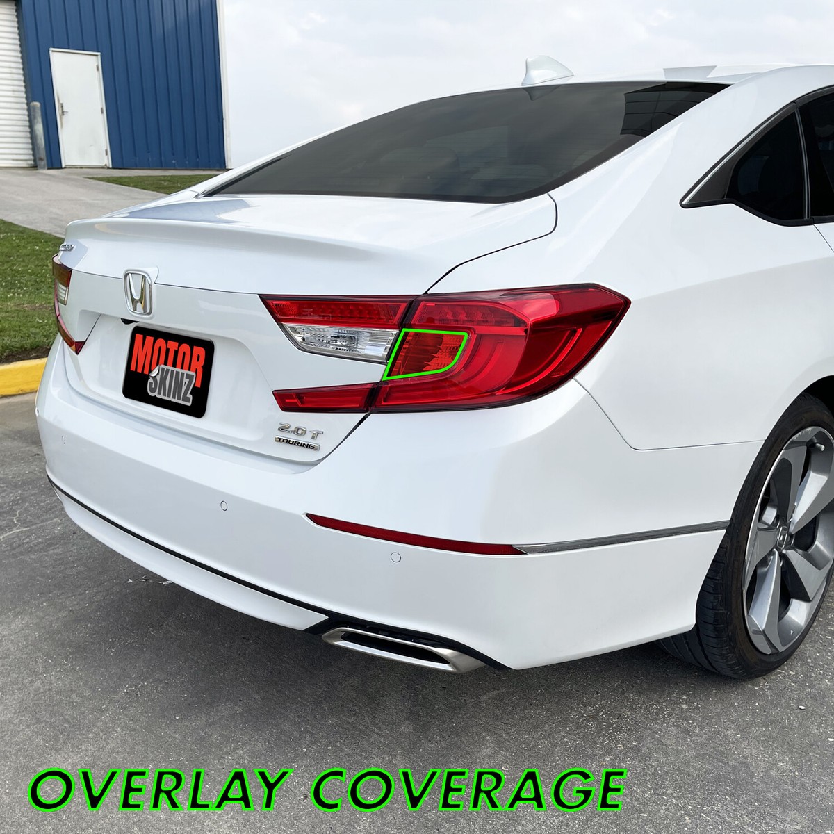 Estilo Ahumado Para Tu Honda Accord 2018-2022: Tinte Pre-cortado ROJO Para Luz Trasera Y Señal De Giro