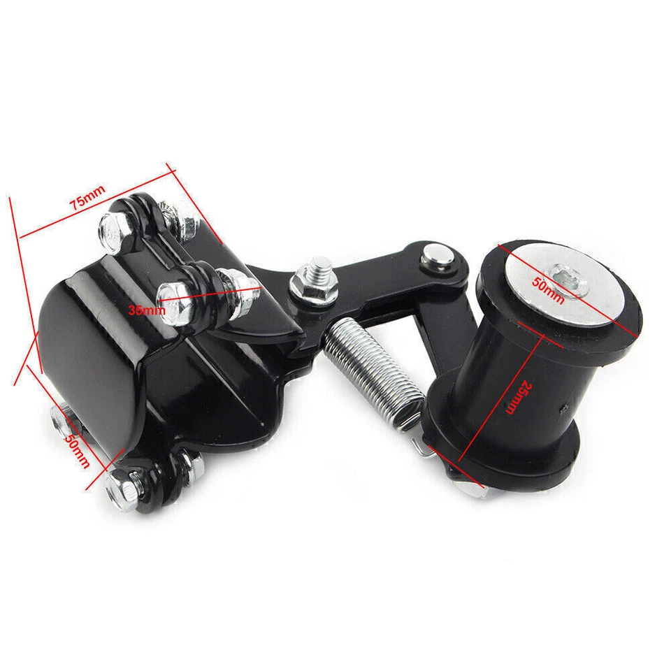 For Chopper Motorcycle Black Aluminum Adjuster Chain Tensioner Bolt On Roller - Image 4 of 4