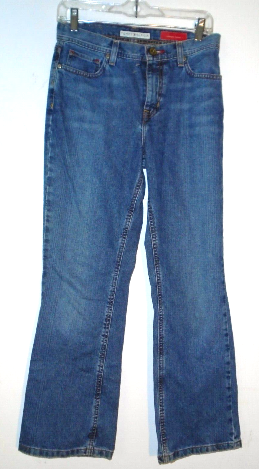 VTG Tommy Hilfiger Women's Y2K Bootcut Jeans Size 4A Mid Rise Classic Fit