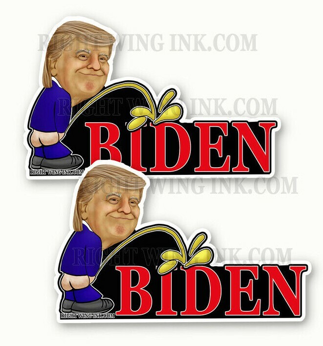 Anti Liberal Bumper Stickers Trump Peeing Pissing On Liberals Vinyl Sticker Bumper Art 1060169 - Foto 13