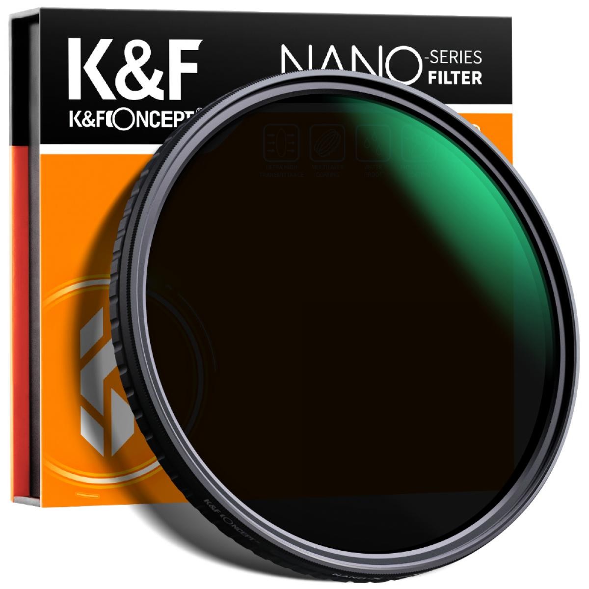 K&F Concept ND32-512 Nano-X Variable 62mm Filter