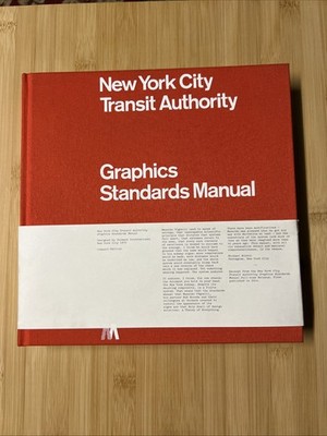 New York City Transit Authority Graphics Standards Manual Hardcover by Reed,...