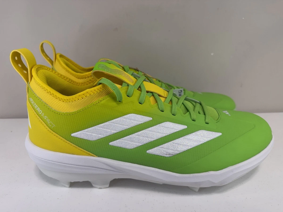 Size 12 Adidas Adizero Impact BSB Somos Rave Green Mens Baseball Cleats JS2978 Green Baseball & Softball Cleats for Men for sale - eBay main image 3