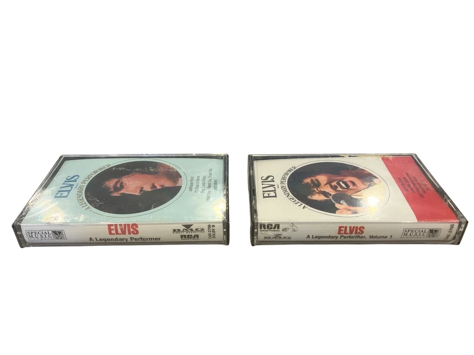 Vintage Elvis A legendary Performer Volumes 1 & 2 Cassette Tape Set - Image 3 of 4