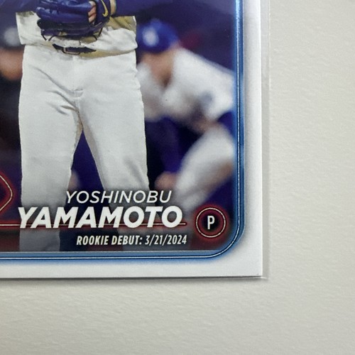 Yoshinobu Yamamoto Debut Rookie RC 2024 Topps Update Series Card #US149 Dodgers - Bild 4 von 10