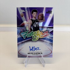 2025-26 Topps Chrome Future Stars Walter Clayton Jr. Purple Rookie Auto /75 RC