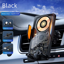 66W Auto-Clamp Wireless Car Charger  Air Vent Phone Mount
