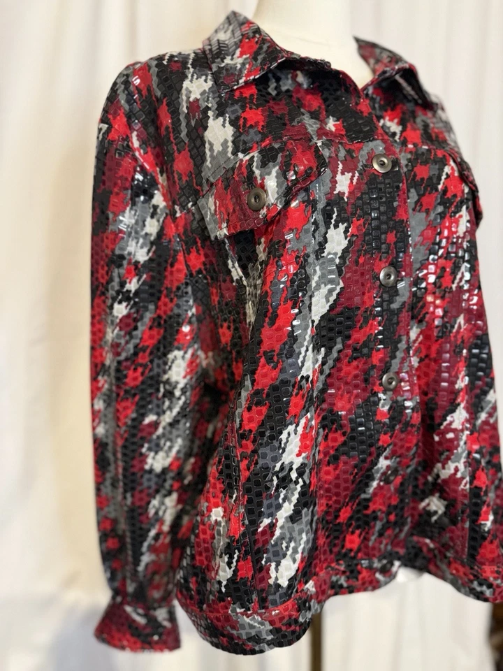 Elements Red And Black Shiny Jacket - Image 4 of 4