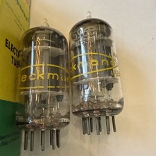 Pair Of Matched Beckman 5963 12AU7 NOS Tested At 100 %