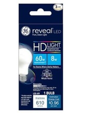 3 PACK General Electric Reveal LED 60 WATT Bulb