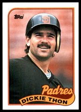 Dickie Thon 1989 Topps #726 San Diego Padres MLB READ FREE SHIPPING AutographDen