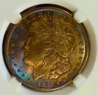 1921 Morgan  Dollar UNCIRCULATED Monster Toning Overse And Reverse -CC