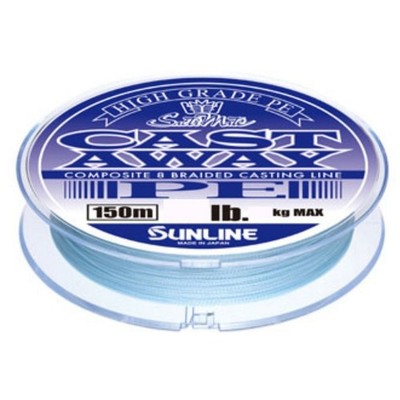 Sunline PE-Leine Saltimate Castaway PE 150m 20lb 8,8kg lila blau 8 Flechtleine