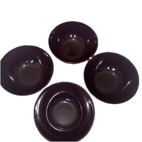 Ikea Purple Lilac Eggplant Fargrik Set Of 4 Cereal Soup Bowls 6 1/4" Pre Owned