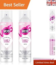 Image of VO5 Tame & Shine Hair Spray 100ml - Ultra-Light, Frizz-Free & Glossy Finish