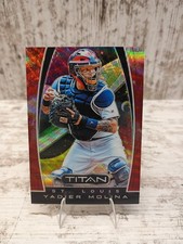 2019 Panini Titan Yadier Molina #23 Ruby Wave 178/199 St. Louis Cardinals