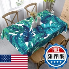 KUOAICY Tropical Palm Leaves Tablecloth 60 X 90 Inch
