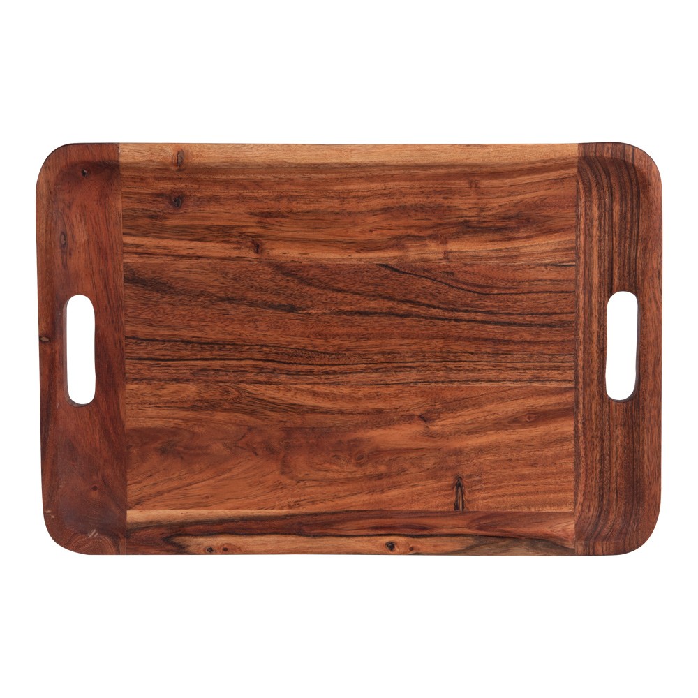 Plateau rectangulaire Wild 45x30cm bois de service cuisine et decoration salon