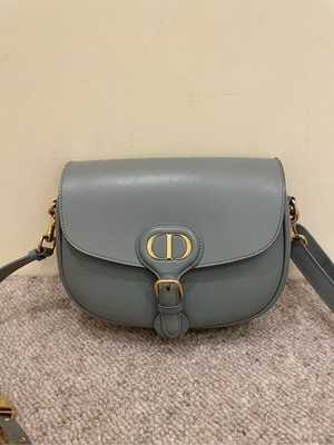 Dior Bobby Medium East-West Bag Sage Green Calfskin Gold Hardware 98% New