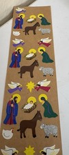 Sandylion Nativity Multicolor Stickers Sheet Religious Christmas Scrapbooking