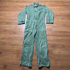 Vintage 1969 US Military OG-107 Coveralls M Cotton Sateen Vietnam Era Jumpsuit