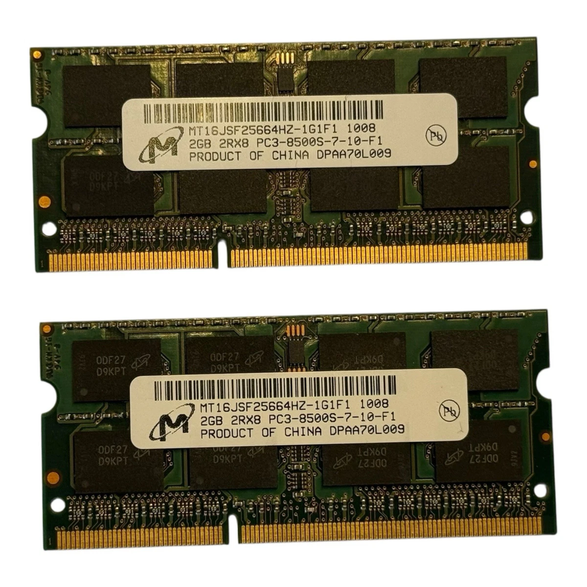 Las mejores ofertas en So-dimm 2GB PC3-8500 (DDR3-1066) la memoria