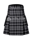 Granite Scottish Tartan Utility Kilt - Made to Order By Celtic Attire