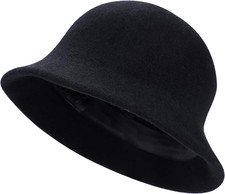 - Cappello Invernale Da Donna in Feltro Di Lana, Termico, Elegante, Stile Vintag