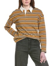 Line & Dot Remie Rugby Shirt Womens Brown S