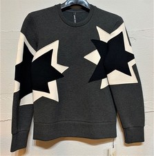 Neil Barrett Gray Star Neoprene Men
