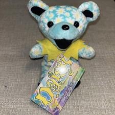 Grateful Dead Bear Daisy 7  Plush Plush Bean Stuffed Animal Liquid Blue