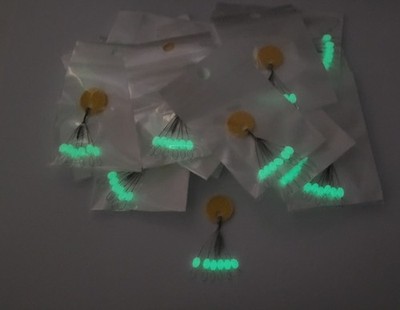 GLOW Bobber Stoppers, Medium Size, 120 Stoppers (20 Pks of 6 ea per ring)